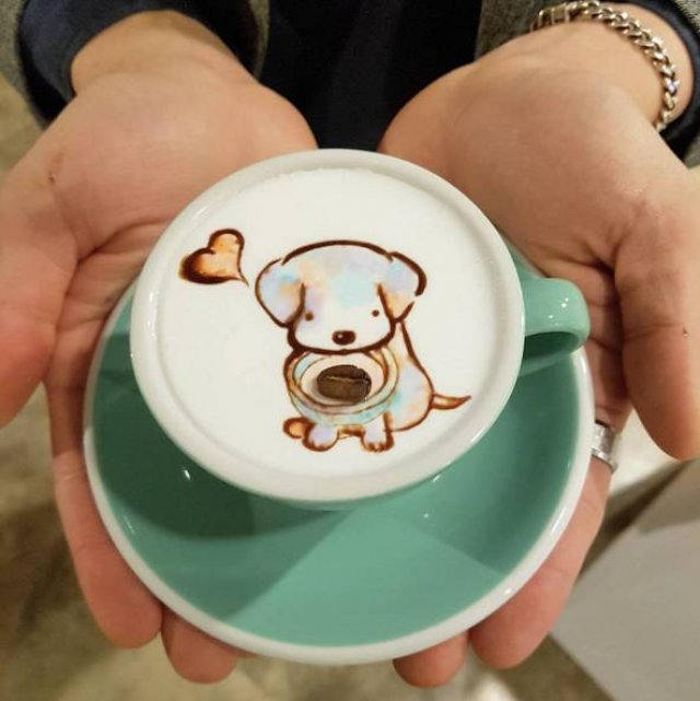 这杯咖啡颜值太高,我不敢喝!